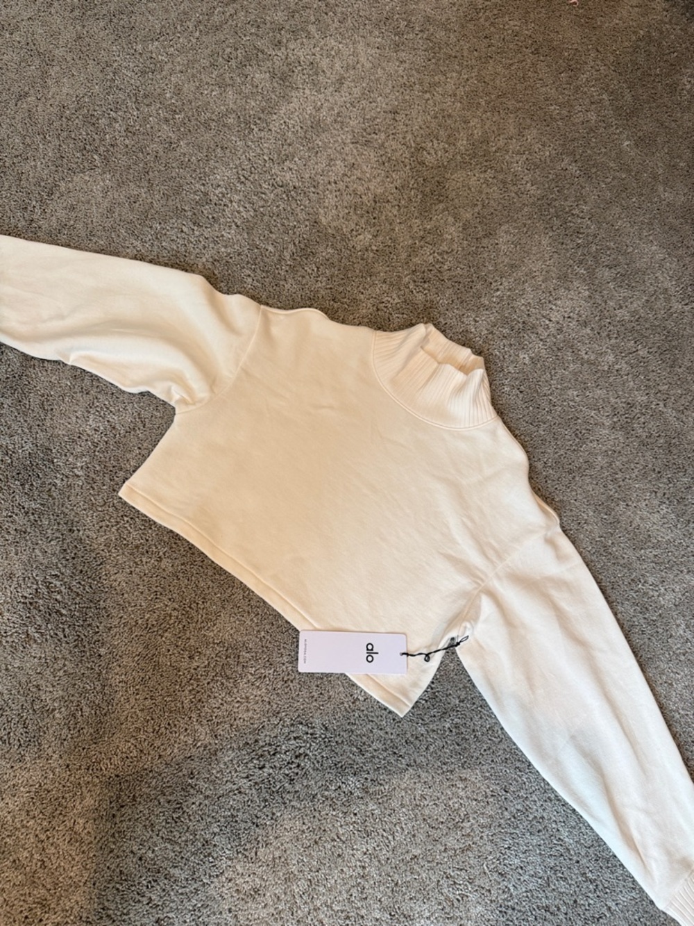 ALO Yoga Ivory Cropped Serenity Coverup